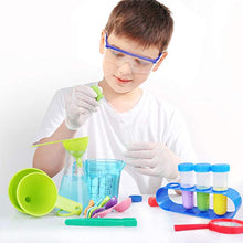Load image into Gallery viewer, UNGLINGA Kids Science Experiment Kit with Lab Coat Scientist Costume Dress Up and Role Play Toys Gift for Boys Girls Kids Age 5 - 11 Year Old Christmas Birthday Party
