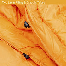 Load image into Gallery viewer, Milestone Camping, Grey, 26750 Envelope Sleeping Bag | 3 Season | Double Insulation | Full Length Dual Zip | Grey &amp; Orange | Packs Down Tight | 210cm x 170cm
