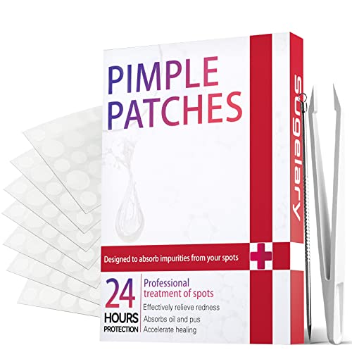 252 Pcs Pimple Spot Patches, Day and Night Use 2 In 1 Natural Invisible Hydrocolloid Spot Mighty Patches Dots for Spot Absorbing Patches for Face