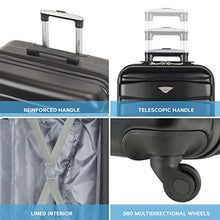 Load image into Gallery viewer, Flight Knight Lightweight 4 Wheel ABS Hard Case Suitcases Cabin Carry On Hand Luggage Approved for Over 100 Airlines Including easyJet, British Airways, RyanAir, Virgin Atlantic, Emirates &amp; Many More
