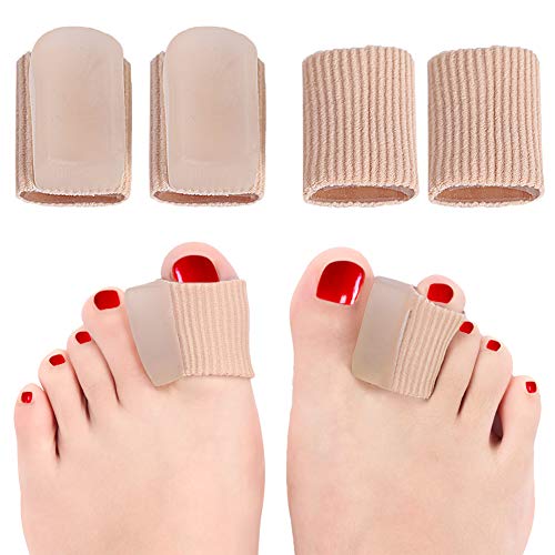 Toe Spacer for Bunion, Toe Corrector and Straighteners for Overlapping Toe, Drift Toes, Hammer Claw Toe, 4 PCS Gel Toe Separators Foot Pain Relief, Big Toe Alignment for Women & Men