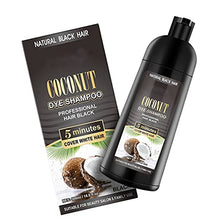 Load image into Gallery viewer, Black Hair Shampoo , 500ml Coconut Ginger Shampoo Fast Black Hair Hair Dye Coloring Nourishing Shampoo

