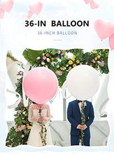 Load image into Gallery viewer, Lenxnmy 8PCS 36-inch Giant White Latex Balloons with 100 Ft Long Artificial leaf vine Oval balloon for /Party/ Baby Shower/Photo Shoot/Festivals /Wedding/Birthday/Graduation/Carnival Decorations
