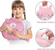 Load image into Gallery viewer, ZuoTeng Kids Sleeping Bag and Cute Cartoon Pillow, Foldable Animal Kid's Sleeping Bag for Kids Fun Games and Camping (137 x 50 cm, pink)
