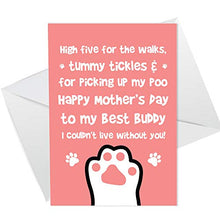 Load image into Gallery viewer, Red Ocean Funny Mothers Day Card From The Dog Novelty Mother's Day Card For Mum Mummy
