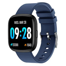 Load image into Gallery viewer, Smart Watch, 1.4'' Full Touch Fitness Tracker with Heart Rate, Blood Pressure and Sleep Monitor, Message Notification,Smartwatch for Men Women，IP68 Waterproof Smartwatch Sports for iOS Android-Blue
