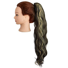 Load image into Gallery viewer, Ponytail Extensions Claw Long Wavy Curly Clip in Ponytail Hair Extension Hairpiece One Piece Mini Jaw Synthetic Pony Tail Hairpieces 18&quot;
