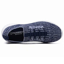 Load image into Gallery viewer, konhill Womens Trainers Slip On Comfortable Walking Shoes Lightweight Breathable Athletic Soft Tennis Sneakers 9UK Navy
