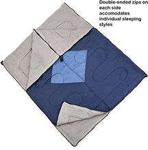 Load image into Gallery viewer, Out There! Double Envelope Sleeping Bag Lightweight Polyester Adult Sleeping Bag 2 Season Sleeping Bag
