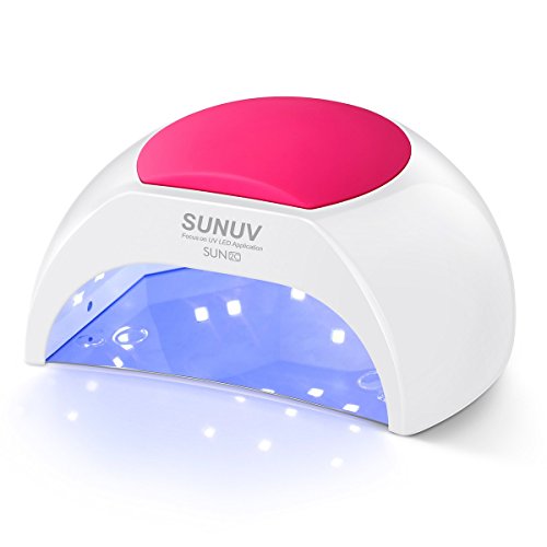 UV Nail Lamp, SUNUV 48W Professional UV Light for Gel Nails with Timer and Sensor, Manicure and Pedicure Nail Art Tools for Home and Salon
