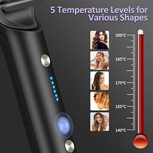 Load image into Gallery viewer, VKK Hair Straightener Brush, 25s Fast Heating Ceramic PTC Straightening Brush for Women and Men, Hot Brush for Professional Hair Styling, 20 Minutes Auto-Off 5 Levels Adjustable Temperature - UK Plug
