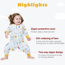 Load image into Gallery viewer, ZIGJOY Baby Sleeping Bag with Legs Long Sleeve 100% Cotton Baby Wearable Blanket Anti-kick Sleep Sack Pyjamas for Infant Toddler Kids Boys Girls from 19-36 Months Little Monster

