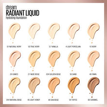 Load image into Gallery viewer, Maybelline Foundation, Dream Radiant Liquid Hydrating Foundation with Hyaluronic Acid and Collagen - Lightweight, Medium Coverage Up to 12 Hour Hydration - 10 Ivory
