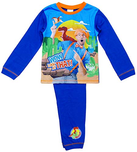 Get Wivvit Boys Pyjamas Blippi Pjs Awesome Look at That Pajamas Sizes from 18 Months to 5 Years, 2-3 Years