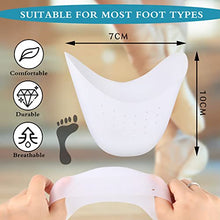 Load image into Gallery viewer, 4 x 3 Inches Silicone Toe Protector for Shoes Soft Forefoot Breathable All Round Gel Toe Pads Ballet and Athletes Pointe Shoes Support Sleeve Toe Caps Cushions Metatarsal Covers High Heel Shoes
