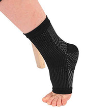 Load image into Gallery viewer, Casiz Dr Sock Soothers， Plantar Fasciitis Socks Ultimate Support Sleeves for Your Aching Heels for Runners - Get That Spring Back in Your Step Black L XL 1pair
