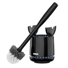 Load image into Gallery viewer, MR.SIGA Toilet Bowl Brush and Holder, Premium Quality, with Solid Handle and Durable Bristles for Bathroom Cleaning, Black, 1 Pack
