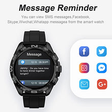 Load image into Gallery viewer, FMK Smart Watch Fitness Full Touch Screen Watch for Men, Call Dial and Text Notification Smart Watch with 24h Heart Rate Blood Pressure Sleep Monitor, IP68 Waterproof Pedometer for iOS Android
