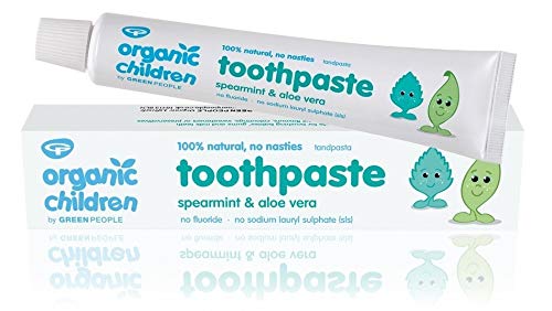 Green People Organic Children Spearmint & Aloe Vera Toothpaste 50ml (Pack of 2)