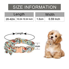 Load image into Gallery viewer, Dog Collar, Adjustable Dog Collars with Metal Quick Release Buckle, Daisy Tie &amp; Bow tie Collar Dogs Collars (Green)
