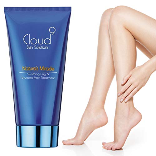 Nature's Miracle Varicose Vein & Soothing Leg Cream Treatment - Clinically Proven - by Award-Winning Cloud 9 Skin Solutions