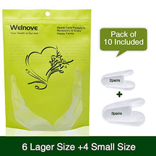 Load image into Gallery viewer, Welnove Toe Separators for Bunions - Gel Overlapping Toe Spacers - 10 Pieces - Flared Design Silica Gel Toe Straighteners, Bunion Corrector for Pain Relief ,Prevent Corns
