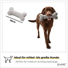 Load image into Gallery viewer, PiuPet® Dog Bones set of 2 - Play Bones for Dogs - Natural Cotton Dog Toy - Toys for big and small dogs (L)

