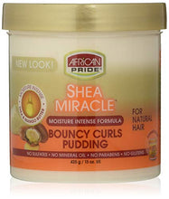 Load image into Gallery viewer, African Pride Shea Butter Miracle Bouncy Curls Pudding 425 g
