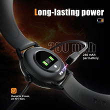 Load image into Gallery viewer, H.TANG Smart Watch Fitness Trackers With Heart Rate Monitor Fit Bitwatches Mens Messages Reminder Waterproof IP67 Lets Com Smartwatch Calorie Step Counter Bracelet Compatible Android iPhone (Black)
