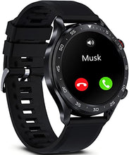 Load image into Gallery viewer, BRIBEJAT BT2 Smart Watch for Men Compatible with iPhone Huawei Samsung Android Phones (Dial/Answer Call) Built-in MP3 Player, IP68 Fitness Tracker, HR/Sleep Monitor, Black
