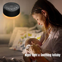 Load image into Gallery viewer, White Noise Machine Easysleep Sleep Sound Machine 25 Sounds 5 Timer 32 Volume Baby Kids Adults for Sleeping with 4 Adjustable Brightness
