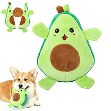 Load image into Gallery viewer, Pawaboo Squeaky Dog Toys, 2-in-1 Interactive Plush Puzzle Dog Toys, Tug of War Dog Chew Toys, Safe Pet Stuffed Plush Toys, Cute Smiley and Crying Avocado Pattern Toys for Medium, Small Puppy Dogs

