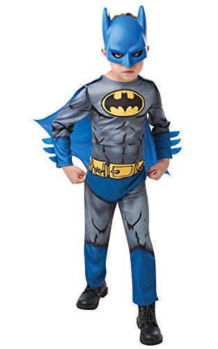 Rubie's Official Batman Comic Child's Classic Costume, Superhero Fancy Dress, Child's Size Small Age 3-4, Height 104 cm