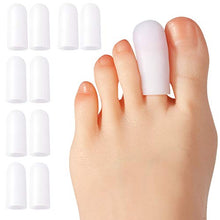Load image into Gallery viewer, Gel Toe Protector Cap,Prevent Calluses,Corn,blisters,Hammer Toe (10 Pack) Soft Toe Covers Prevent Bunions and Other Toe Problems Toe Sleeves
