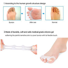Load image into Gallery viewer, 2 Pair Gel Toe Separator, Gel Toe Stretchers for Overlapping Toes, Easy Wear in Shoes, Quickly Alleviating Pain After Yoga and Sports Activities, Can be used in Nail Art Salon Pedicure Manicure Tool
