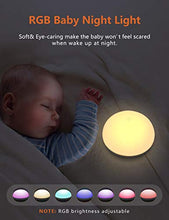 Load image into Gallery viewer, Night Light Baby, Touch Control, Color-Changing Modes, Adjustable Brightness, USB Rechargeable, Breastfeeding Light for Kids, Toddler
