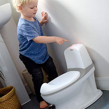Load image into Gallery viewer, Nuby Potty, My Real Mini Size Toilet with Lid and Flush Sound, Potty Training Toilet for Toddlers, white
