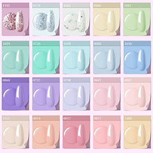 Load image into Gallery viewer, Modelones 24 Pcs Pastel Gel Nail Polish Kit- 20 Colors Spring Summer Macaron Collection Gel Nail Polish Set with Nail Primer Glossy/Matte Top Base Coat Soak Off LED Easter Nail Art Manicure DIY Salon
