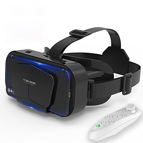 VR Headset Virtual Reality VR 3D Glasses VR Set 3D Virtual Reality Goggles,Adjustable VR Glasses Support 7.2 Inches