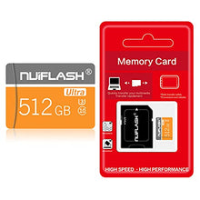 Load image into Gallery viewer, 512GB Micro SD Card 512GB TF Card Class 10,Micro Flash Memory Card 512GB with SD Card Adapter for Smartphone/Bluetooth Speaker/Tablet/PC/Camera
