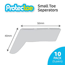 Load image into Gallery viewer, Protectoe Small Gel Toe Separators, Toe Spacers for Overlapping Toes - Pack of 10
