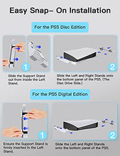 Load image into Gallery viewer, NexiGo PS5 Horizontal Stand with Cooling Fan, [Minimalist Design], Compatible with Playstation 5 Disc &amp; Digital Editions, Built-in LED Light, Extra USB Port, Easy to Install
