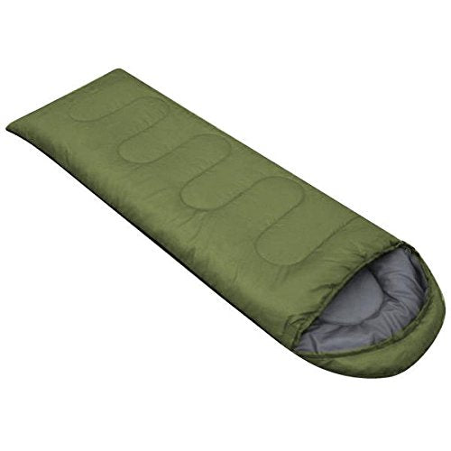Yaheetech Sleeping Bags for Adults Rectangular, Lightweight 3 Season Sleeping Bags, Envelope Warm Single Sleeping Bag with Carry Bag, Green