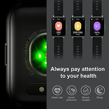 Load image into Gallery viewer, Smart Watch Men Women, 1.69" Fitness Tracker with Sleep Heart Rate Monitor, 24 Sports Modes Fitness Watch Calorie Counter Pedometer for Android iOS, Stopwatch IP68 Waterproof Smart Watches Shared GPS
