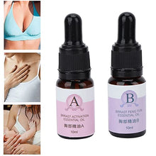 Load image into Gallery viewer, 2pcs 10ml Breast Plumping Oil Set, Chest Essential Oil for Women, Bust Care Firming Lifting Massage Essential Oil for Breast Growth &amp; Enlargement
