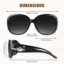 Load image into Gallery viewer, GQUEEN Oversized Polarised Sunglasses for Women Ladies UV400 Protection Vintage Fashion Trendy Sunglasses
