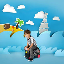 Load image into Gallery viewer, Trunki Children’s Ride-On Suitcase &amp; Kid&#39;s Hand Luggage: Pedro the Pirate Ship (Black)
