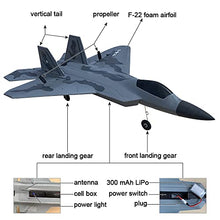 Load image into Gallery viewer, HAWK&#39;S WORK 2 Channel RC Airplanes, F-22 RC Plane Ready to Fly, 2.4 GHz Remote Control Airplane, Easy to Fly RC Glider for Kids &amp; Beginners
