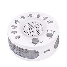 Load image into Gallery viewer, Sleep White Noise Machine, 9 Soothing Natural Sounds Therapy for Insomnia, Sleeping Trouble, Seniors, Office Break etc.Rest Easily with Timer Options, USB or Battery Powered-White
