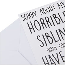 Load image into Gallery viewer, Print Perfect Funny Birthday Cards Happy Birthday Mum Cards Funny Cards Horrible Sibling Card For Mum Cards For Her Novelty Banter Joke Card Humour PC281
